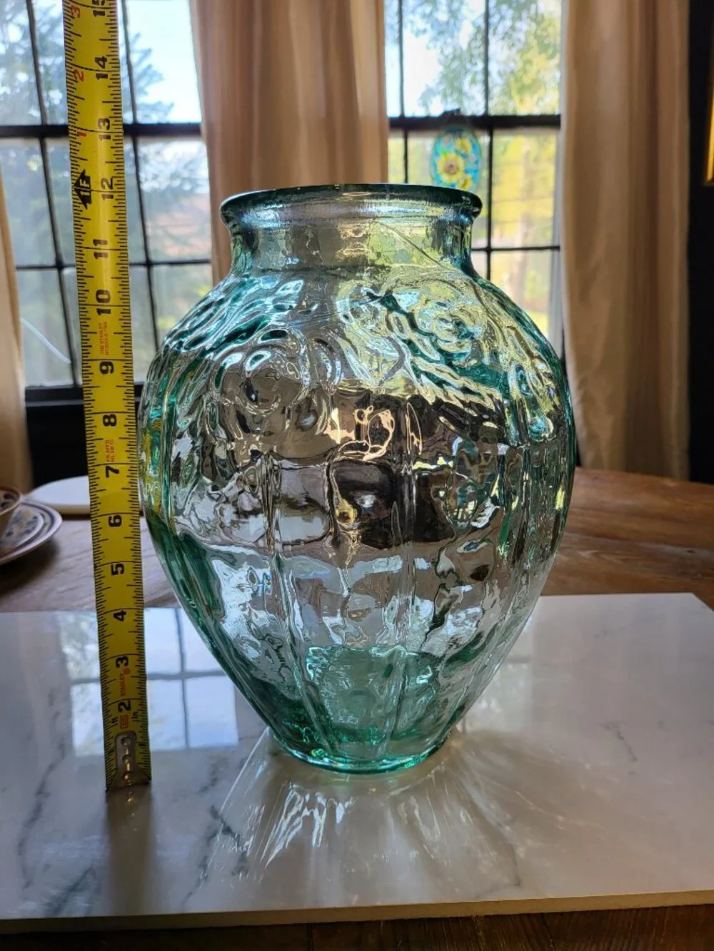 Niemen Stolle‎ Vintage Art Deco Large Vase Transparent 1920-1949 Poland